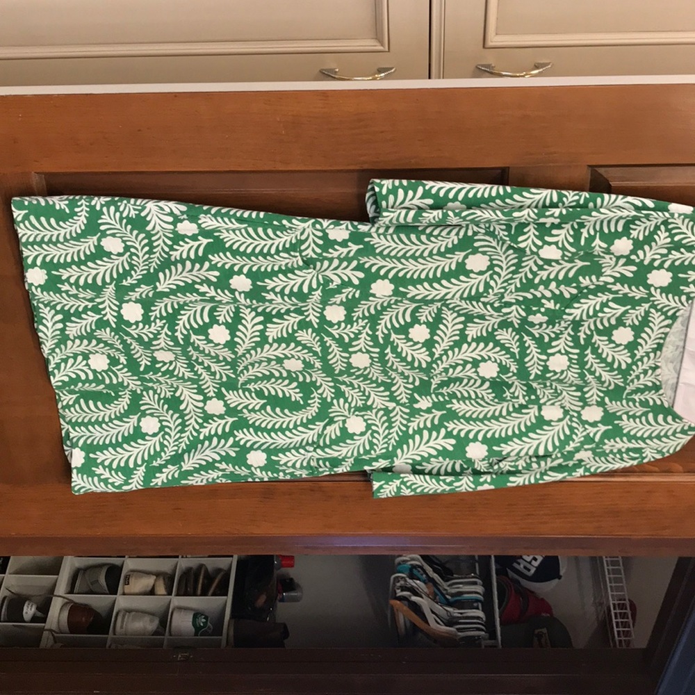 Boden green patterned dress